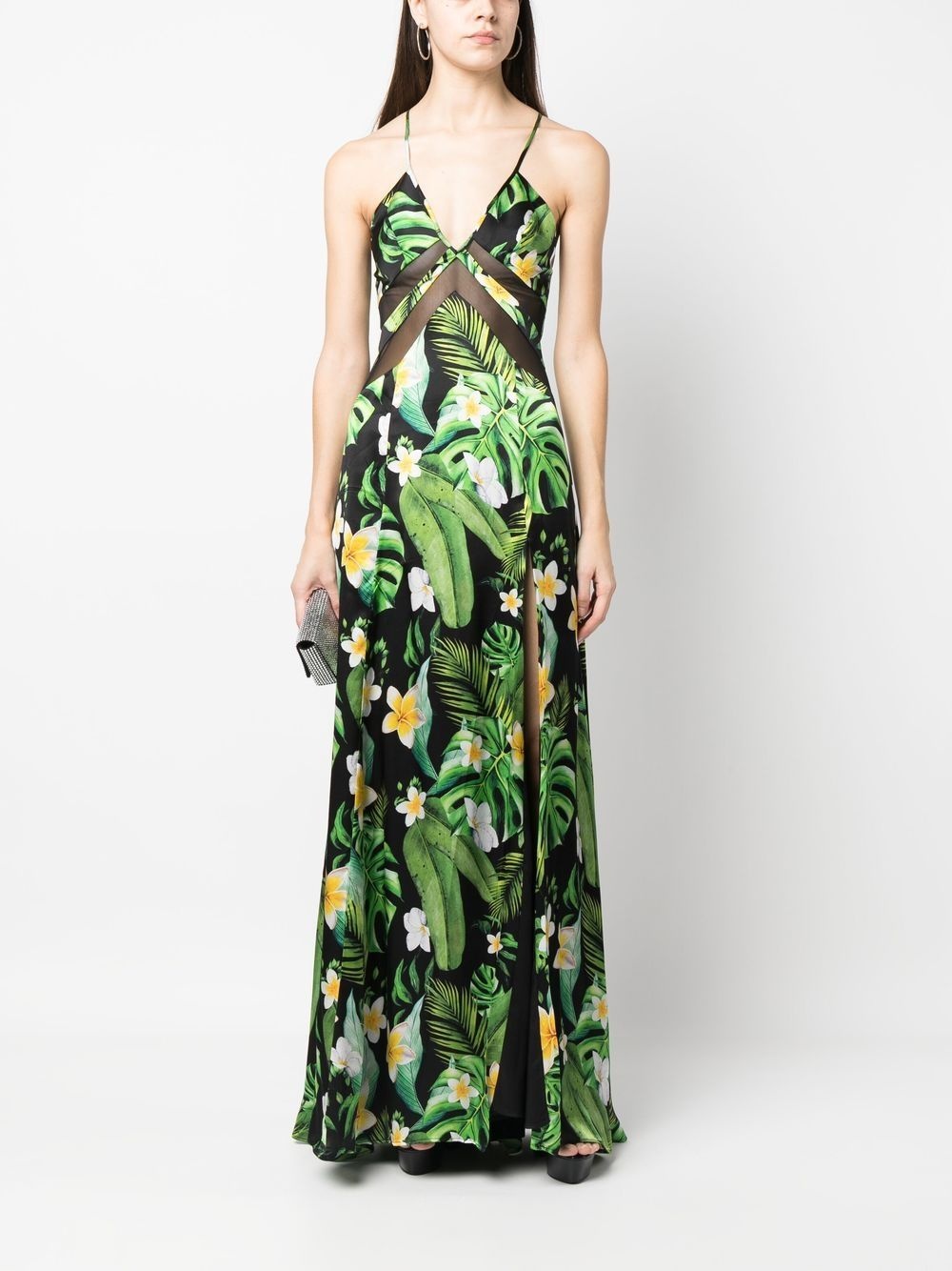 Hawaii printed silk maxi dress - 2