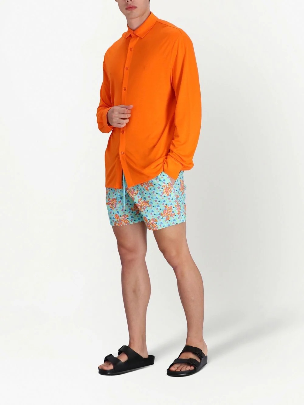 turtle-print swimming shorts - 2