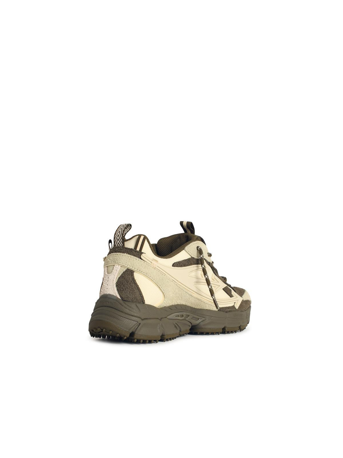 Off-White 'Be Right Back' Green Leather Blend Sneakers Men - 3