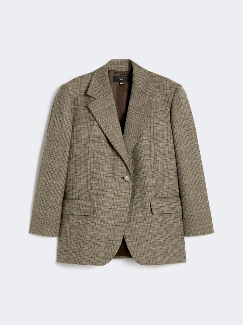 MAGMA Oversized wool blazer - BROWN 1