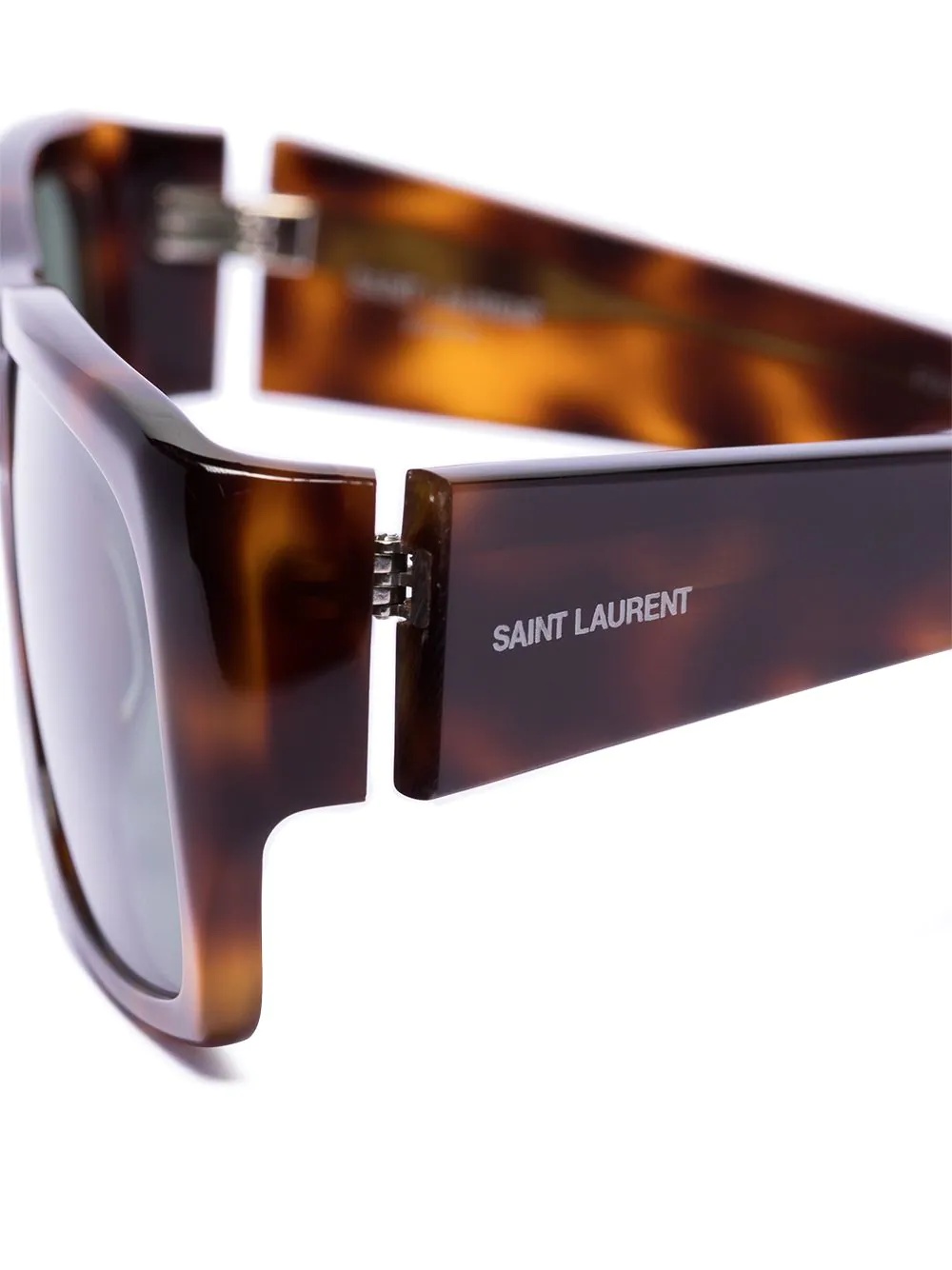 square-frame tortoiseshell-effect sunglasses - 3