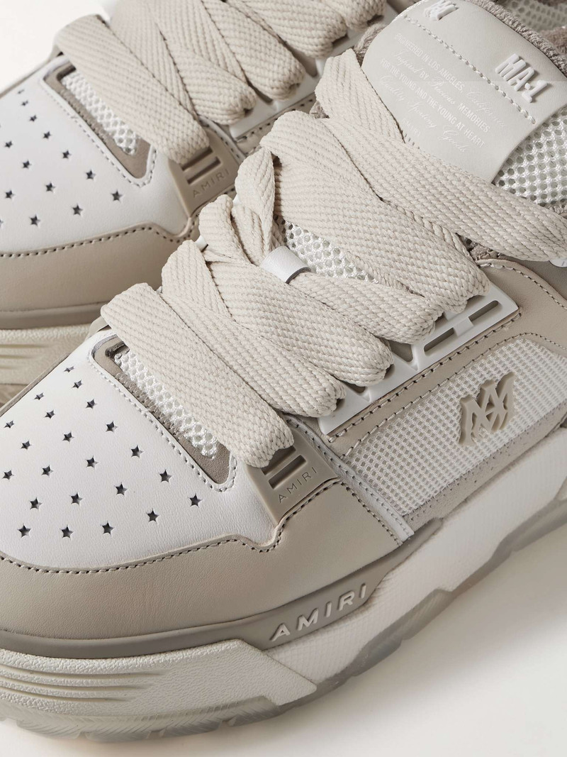 MA-1 Mesh, Leather and Suede Sneakers 6