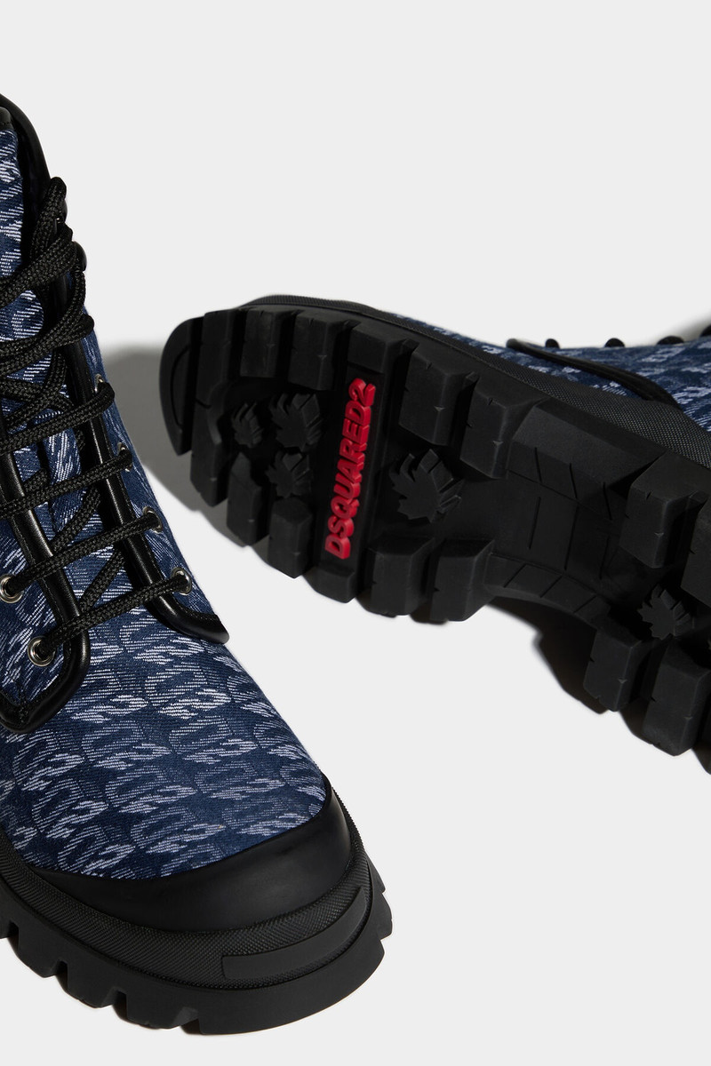 D2 MONOGRAM TANK COMBAT BOOTS 5