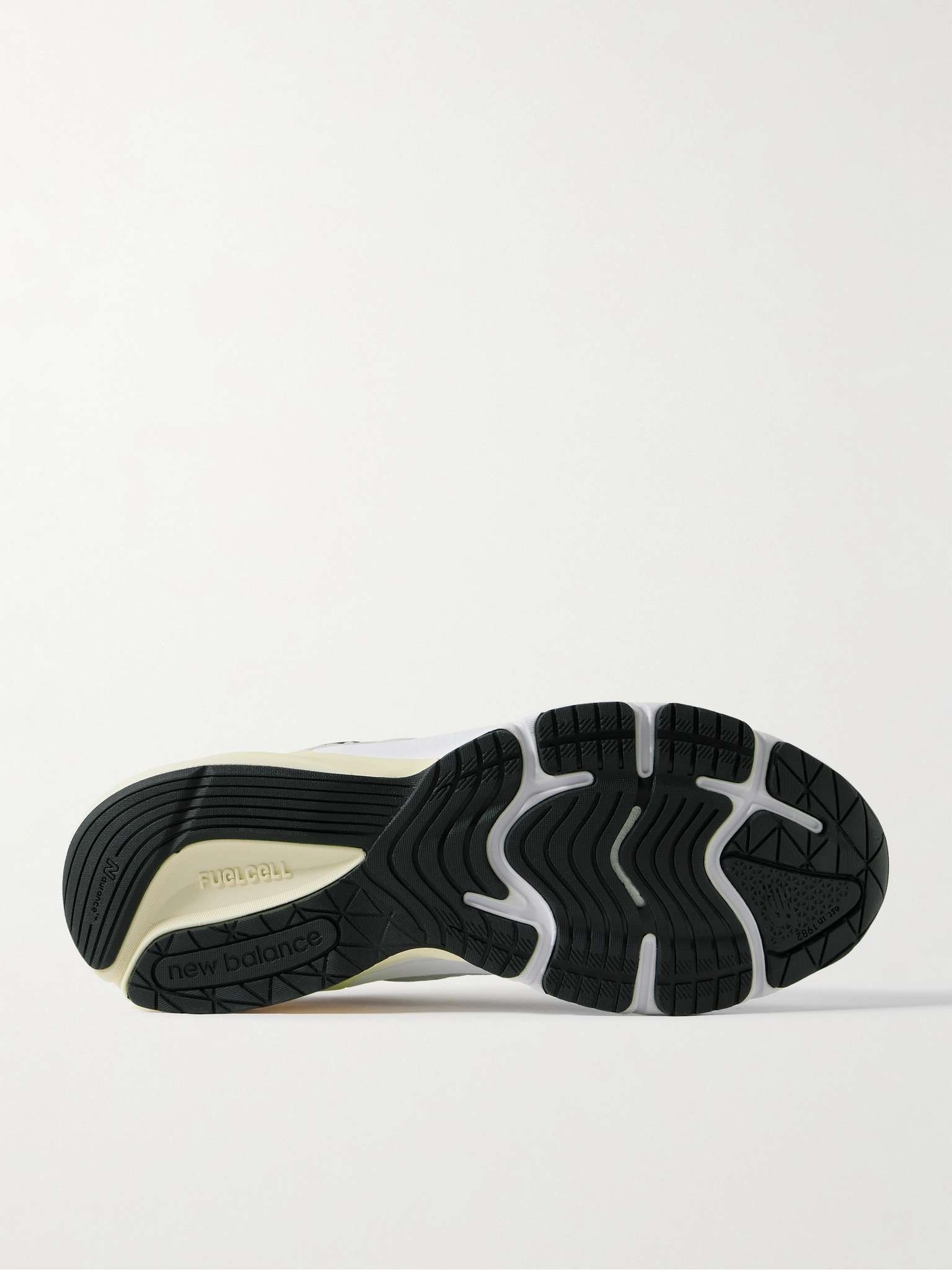 990v6 Leather-Trimmed Suede and Mesh Sneakers - 3