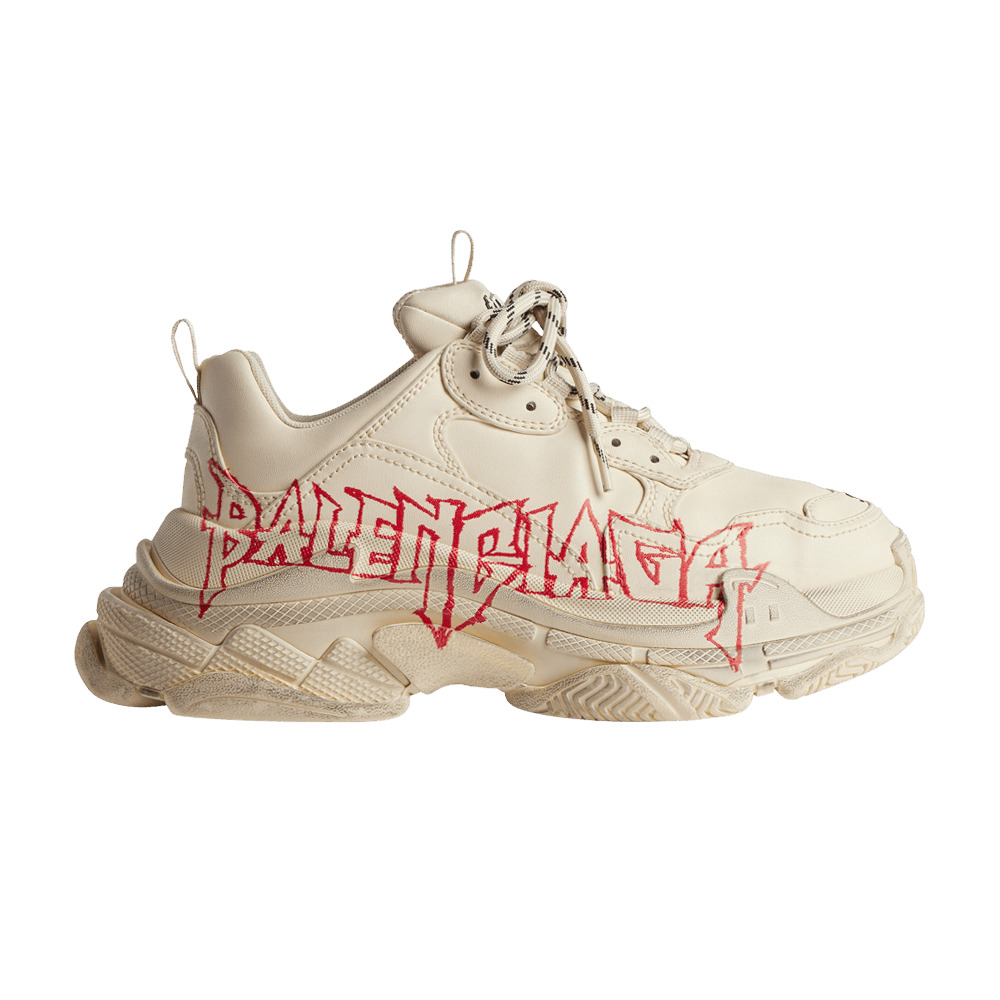 Balenciaga Triple S Sneaker 'DIY Metal - White Red Black' - 1