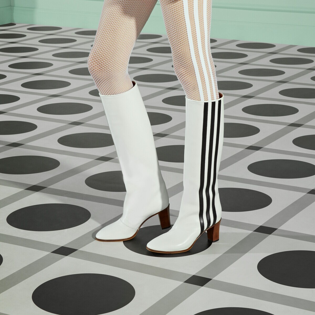 adidas x Gucci women's knee-high boot - 3