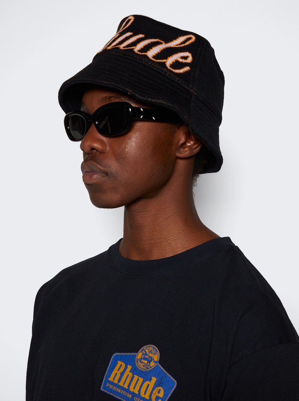 X The Webster Knit Script Bucket Hat Black - 3