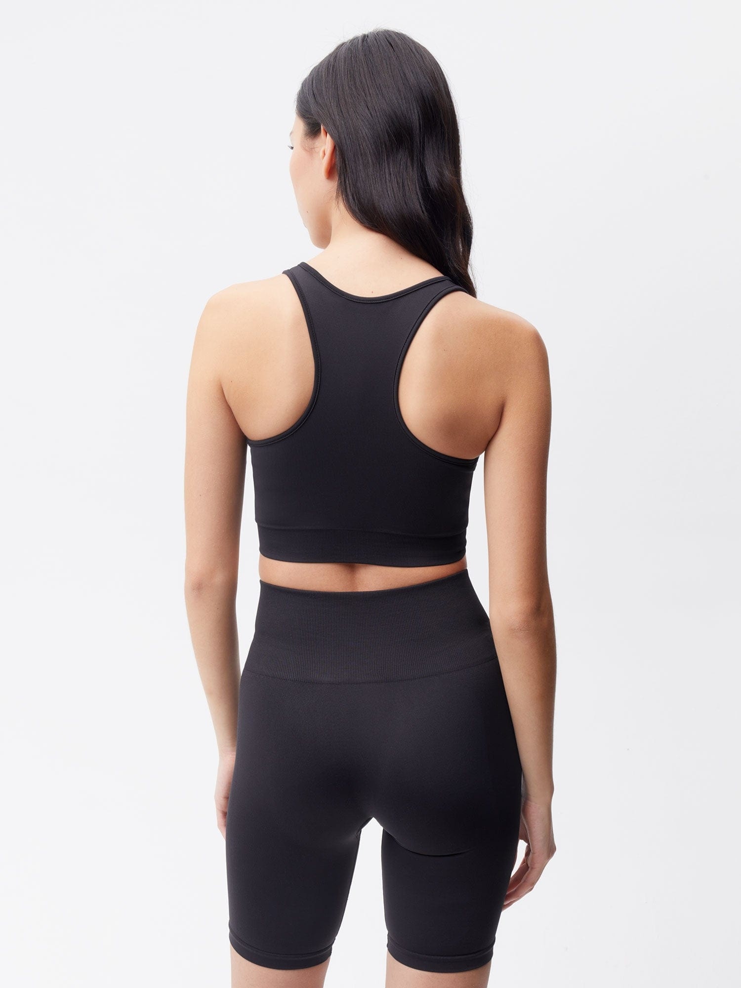 Women's Plant-Stretch Compressive Sports Bra - Black - 3