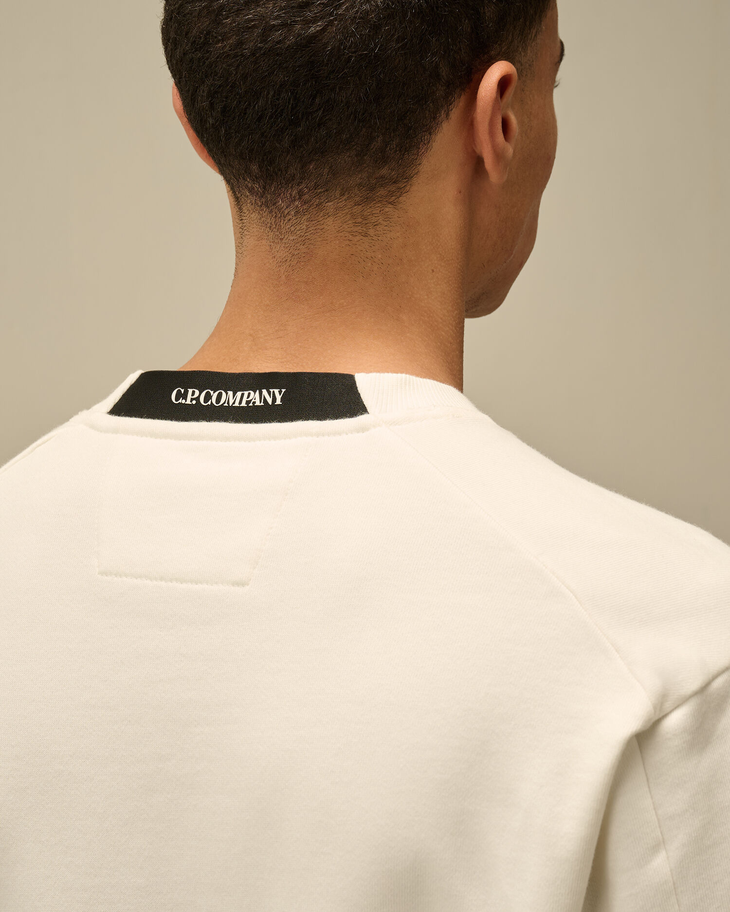 Diagonal Raised Fleece Crewneck Lens Sweatshirt - 5