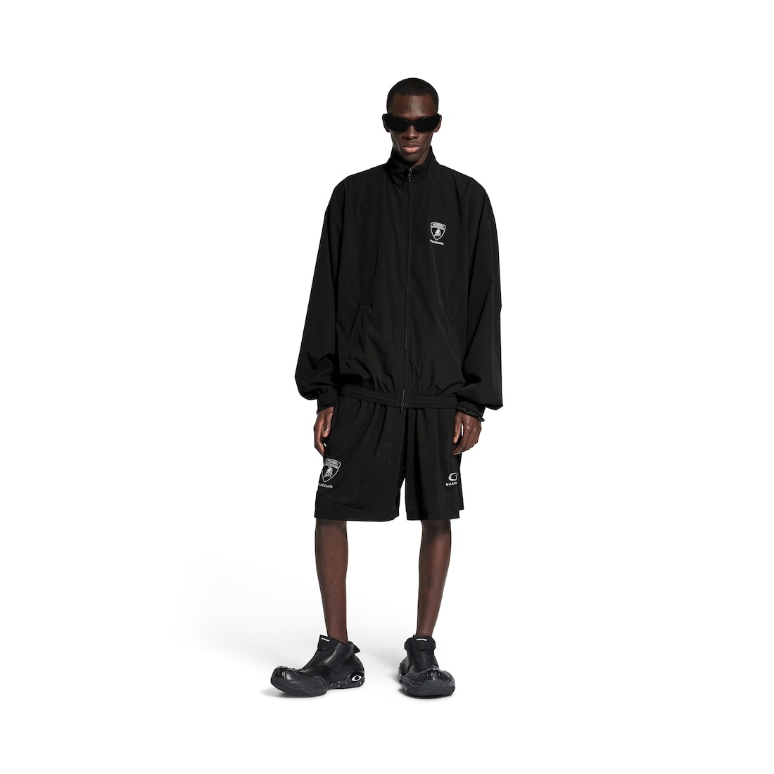Men's Balenciaga I Automobili Lamborghini Baggy Shorts in Black - 2
