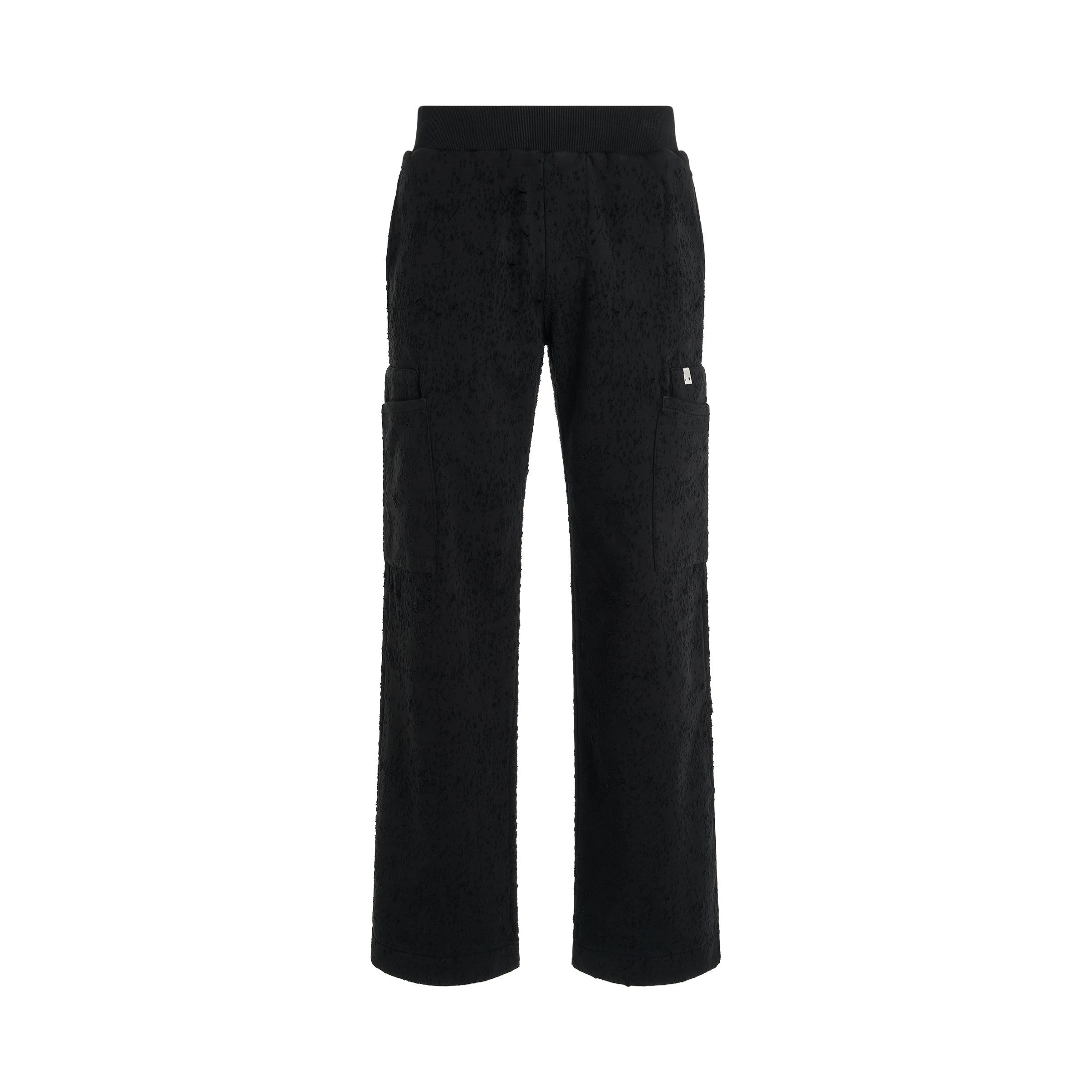 Cargo Treated Sweatpants in Black - 1