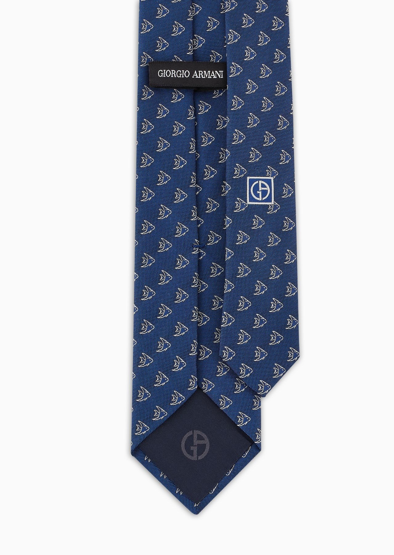 Silk and cotton jacquard tie - 2