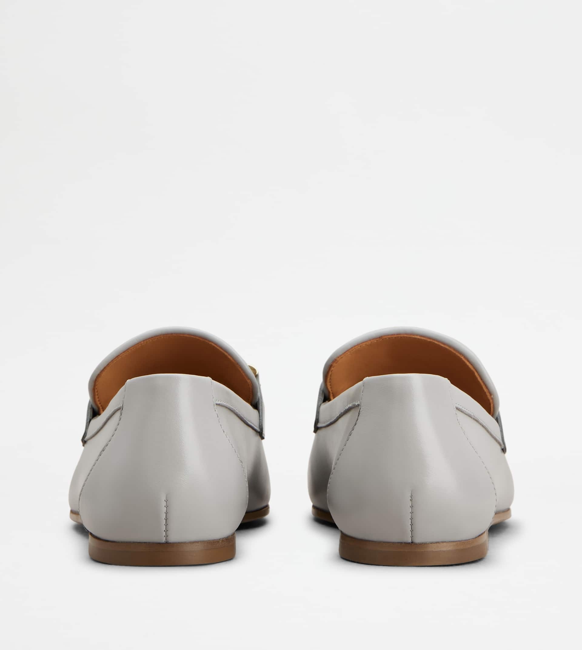 LOAFERS IN LEATHER - GREY - 3