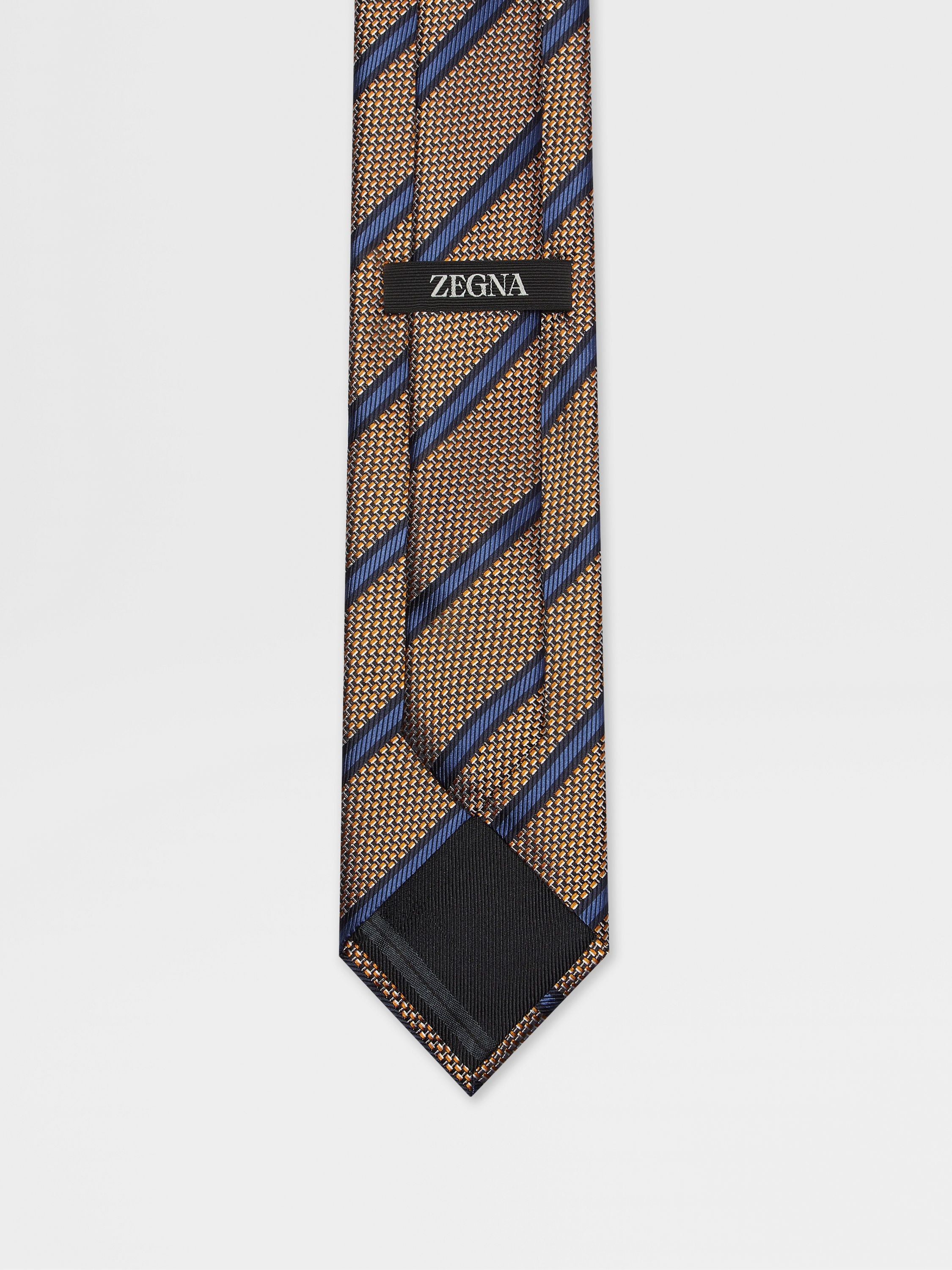 ORANGE SILK TIE - 3