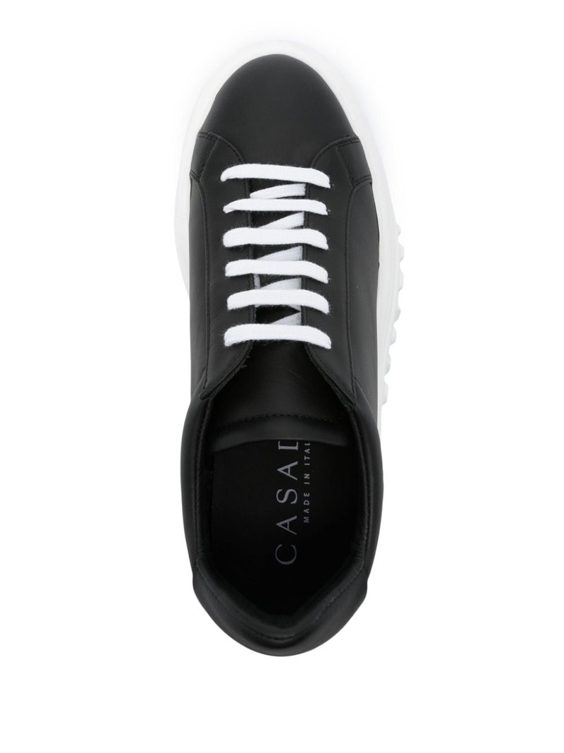 Nexus leather wedge sneakers 4