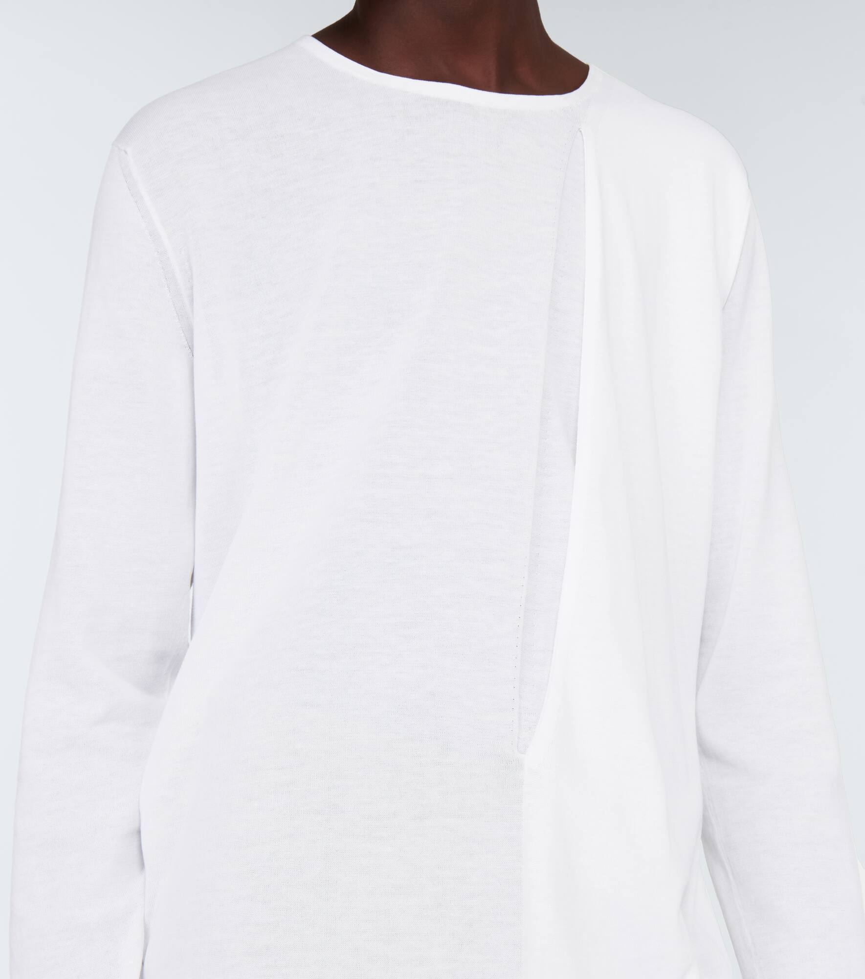 Crewneck cotton top - 5