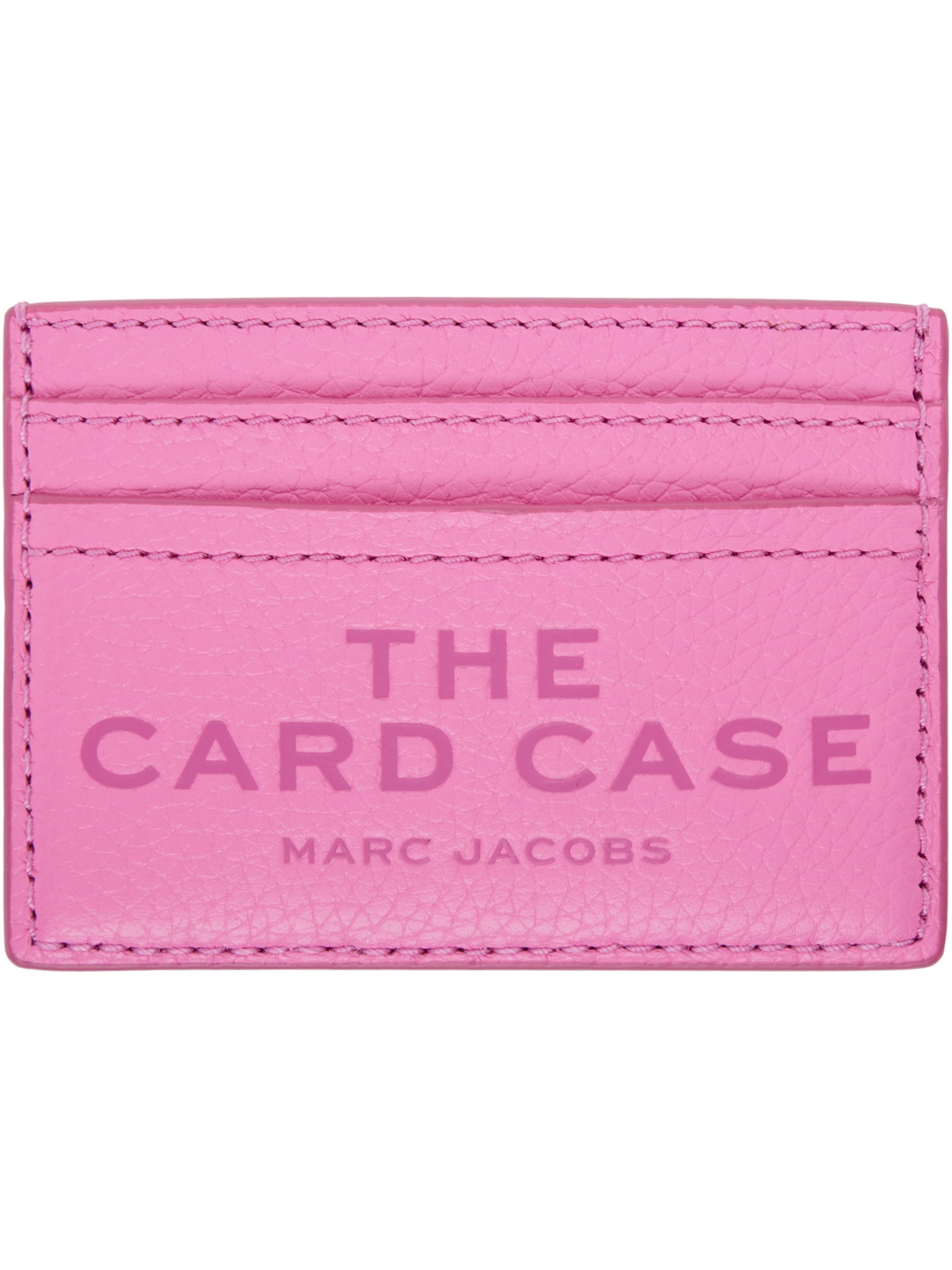 Pink 'The Leather Card Case' Card Holder - 1