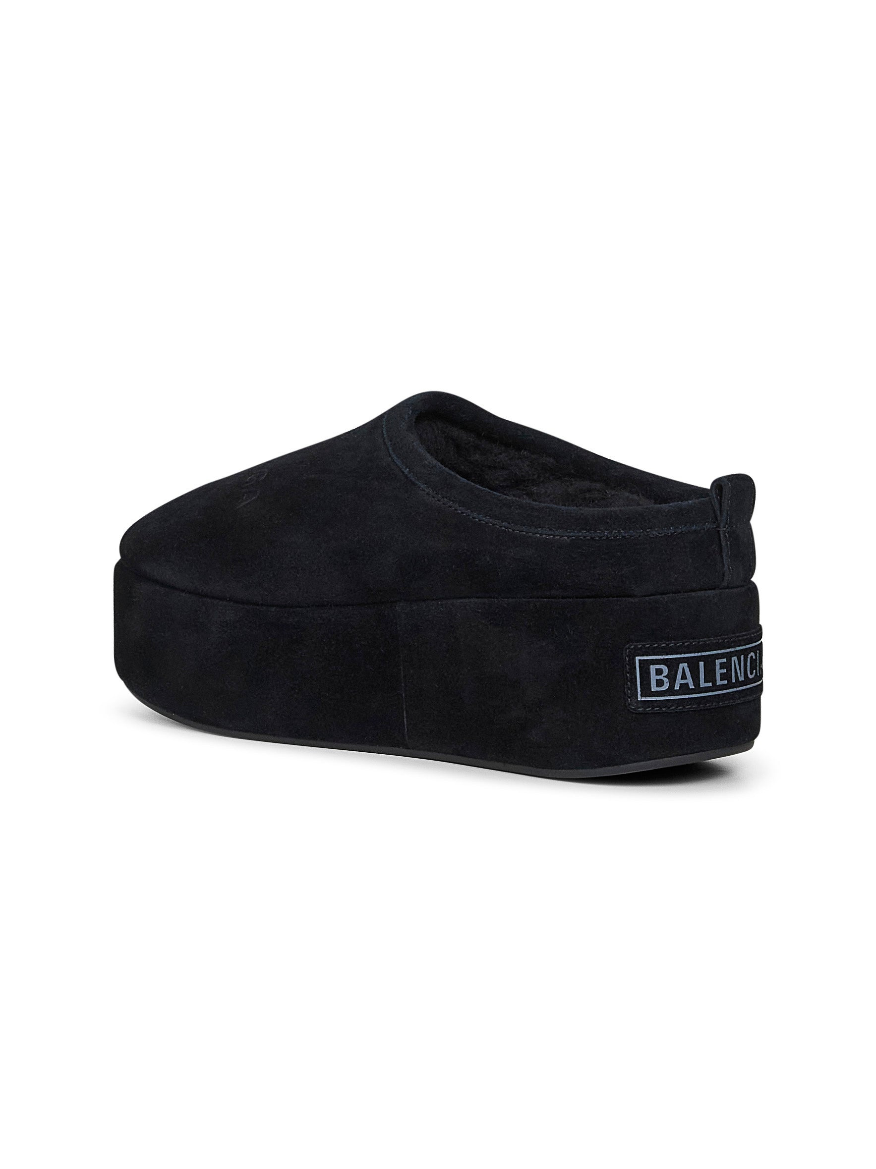 Black Alaska Soft platform mules - 3
