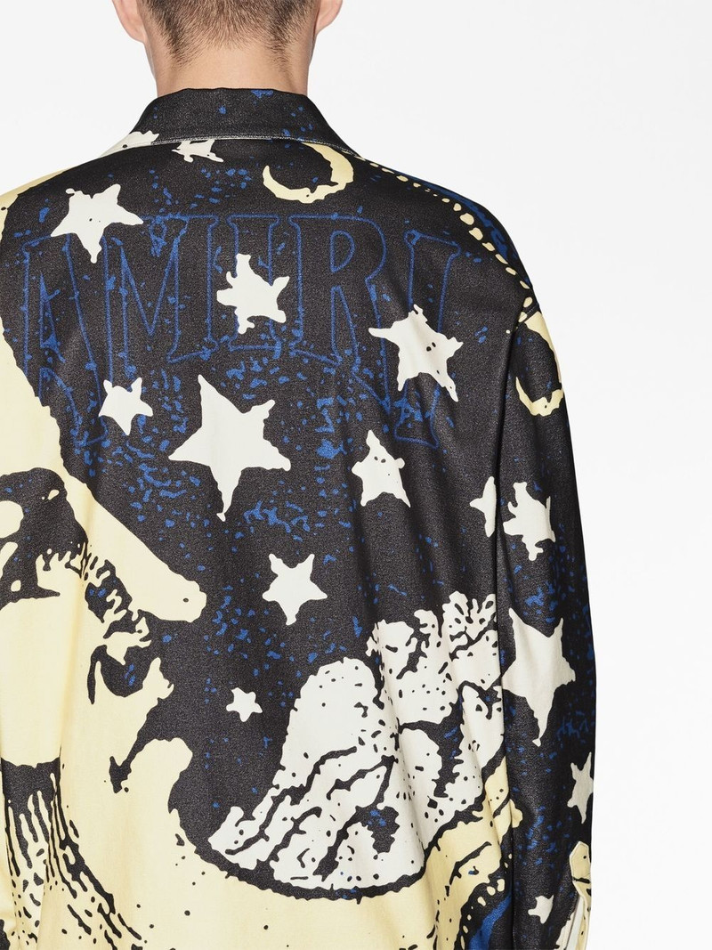 moon-print organic cotton shirt 6