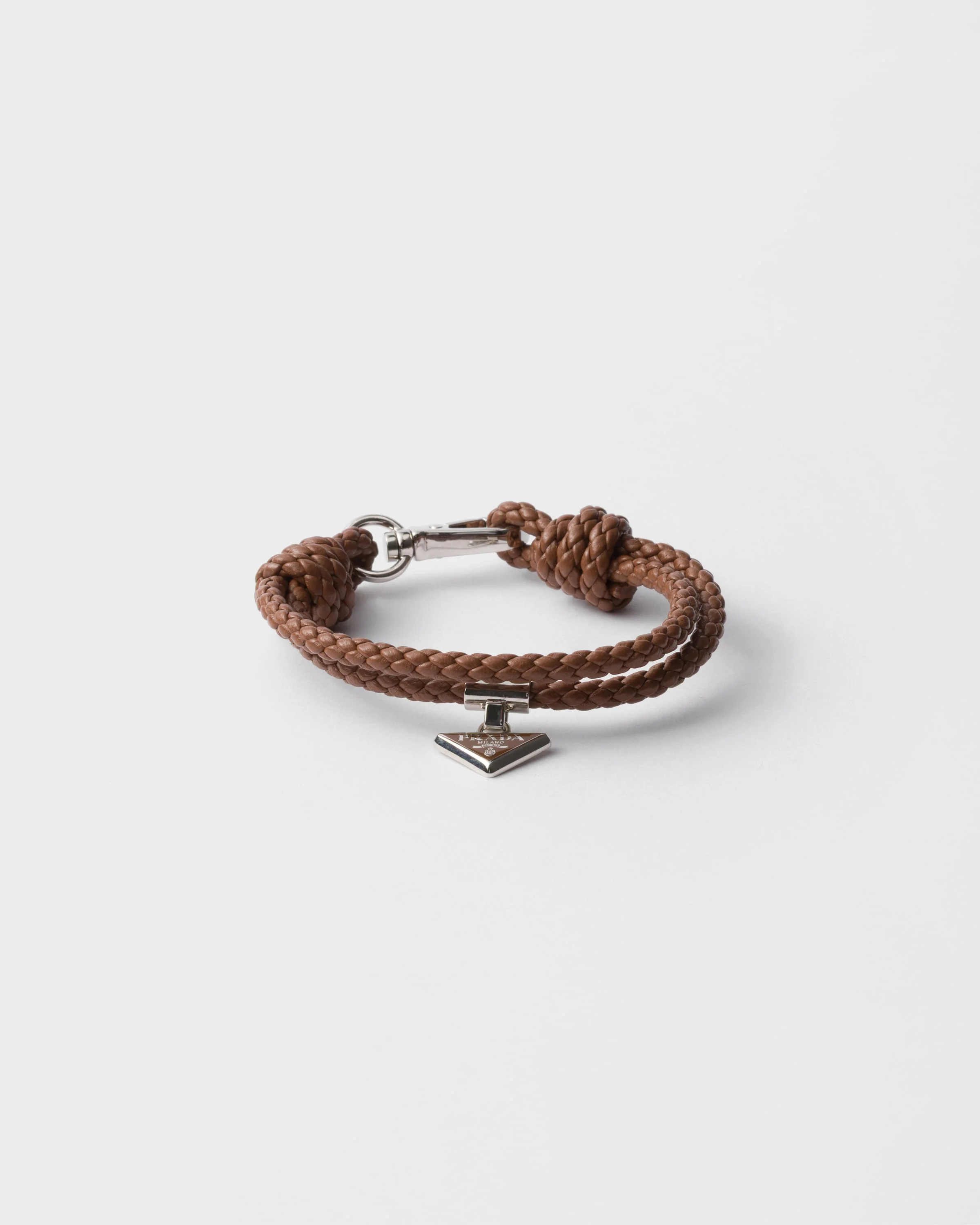 Braided nappa leather bracelet - 1
