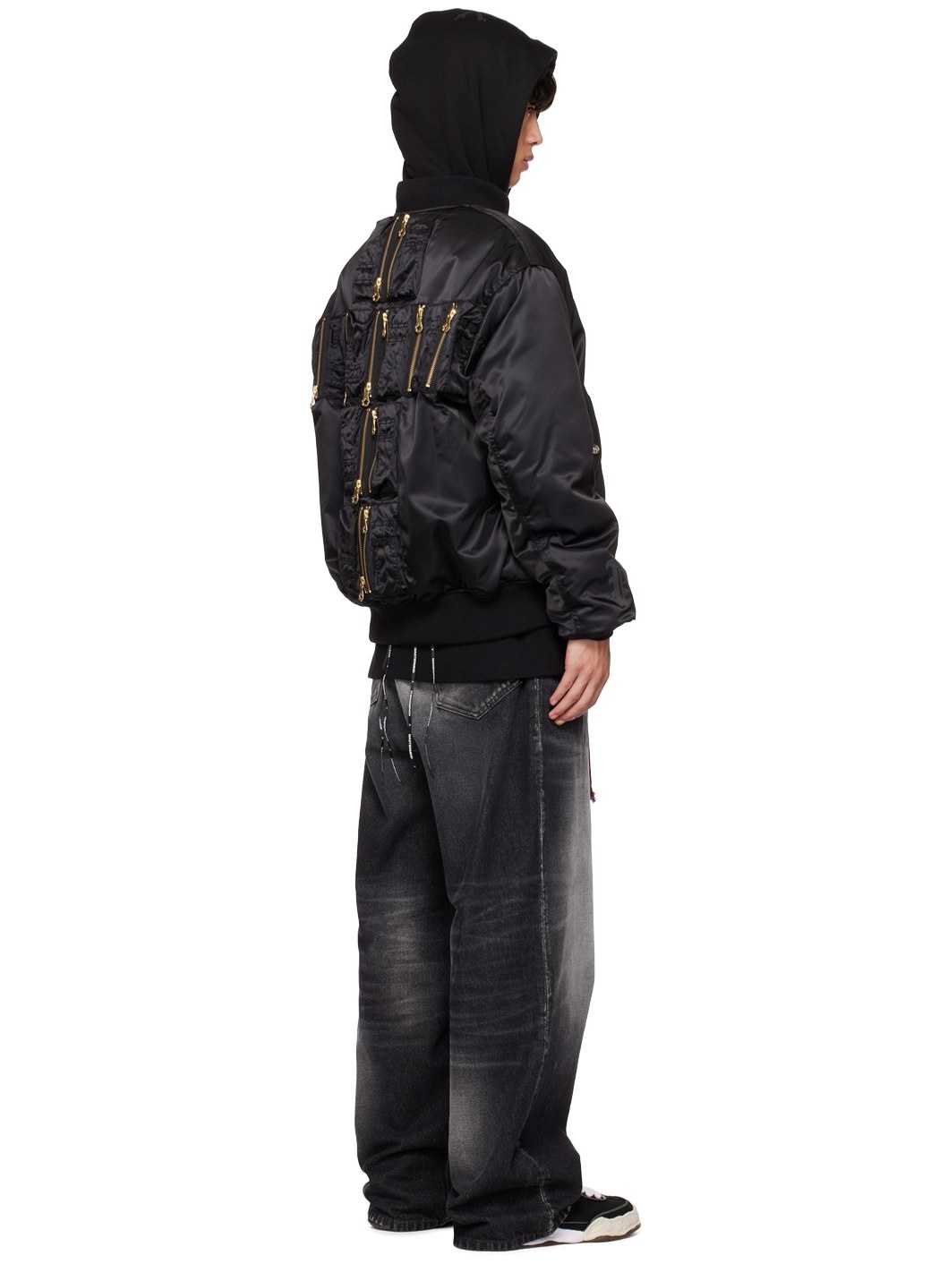 Black Phenomenon Edition Cross Loop Bomber Jacket - 3