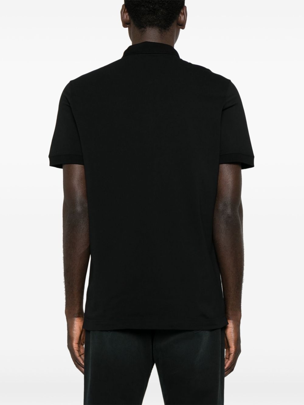 logo-embroidered polo shirt - 3