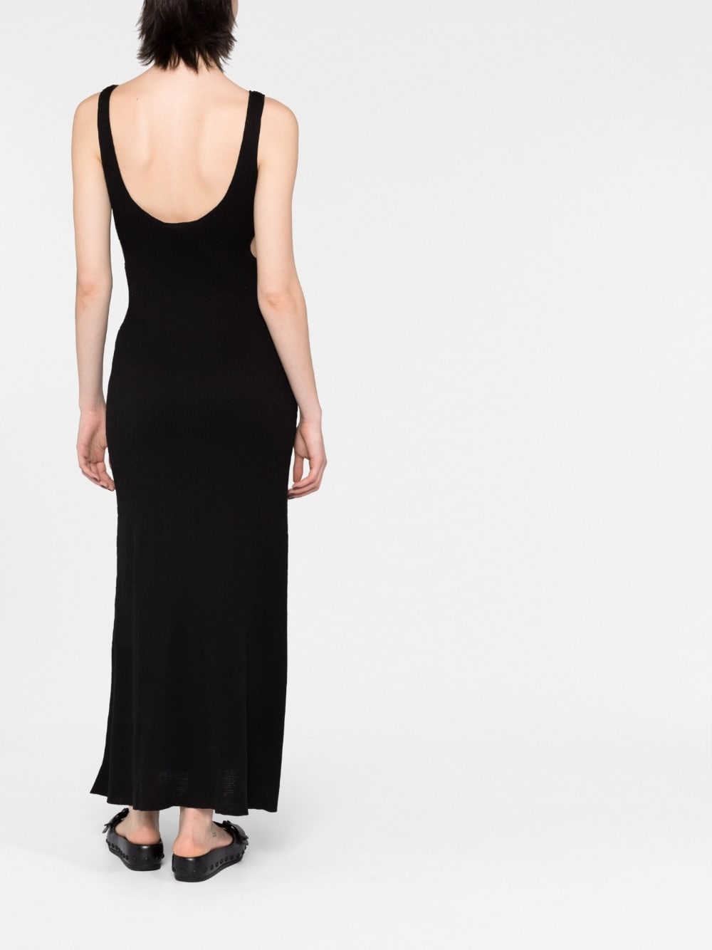 crinkled-effect tank maxi dress - 4