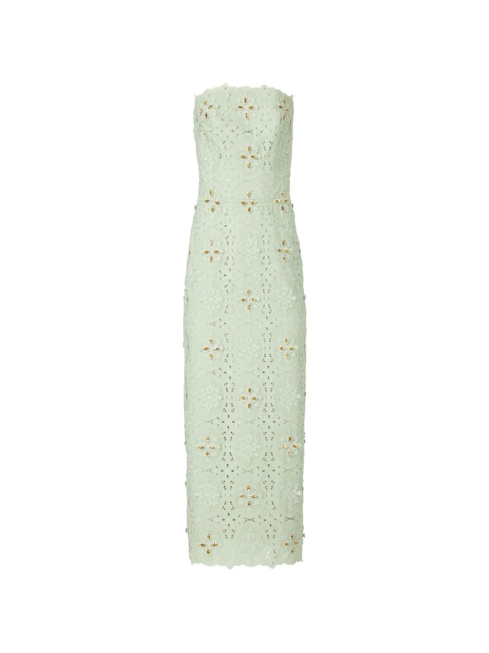 Renelle embroidered lace midi dress - 1
