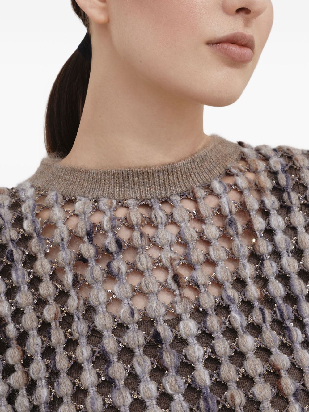 textured short-sleeve top - 6