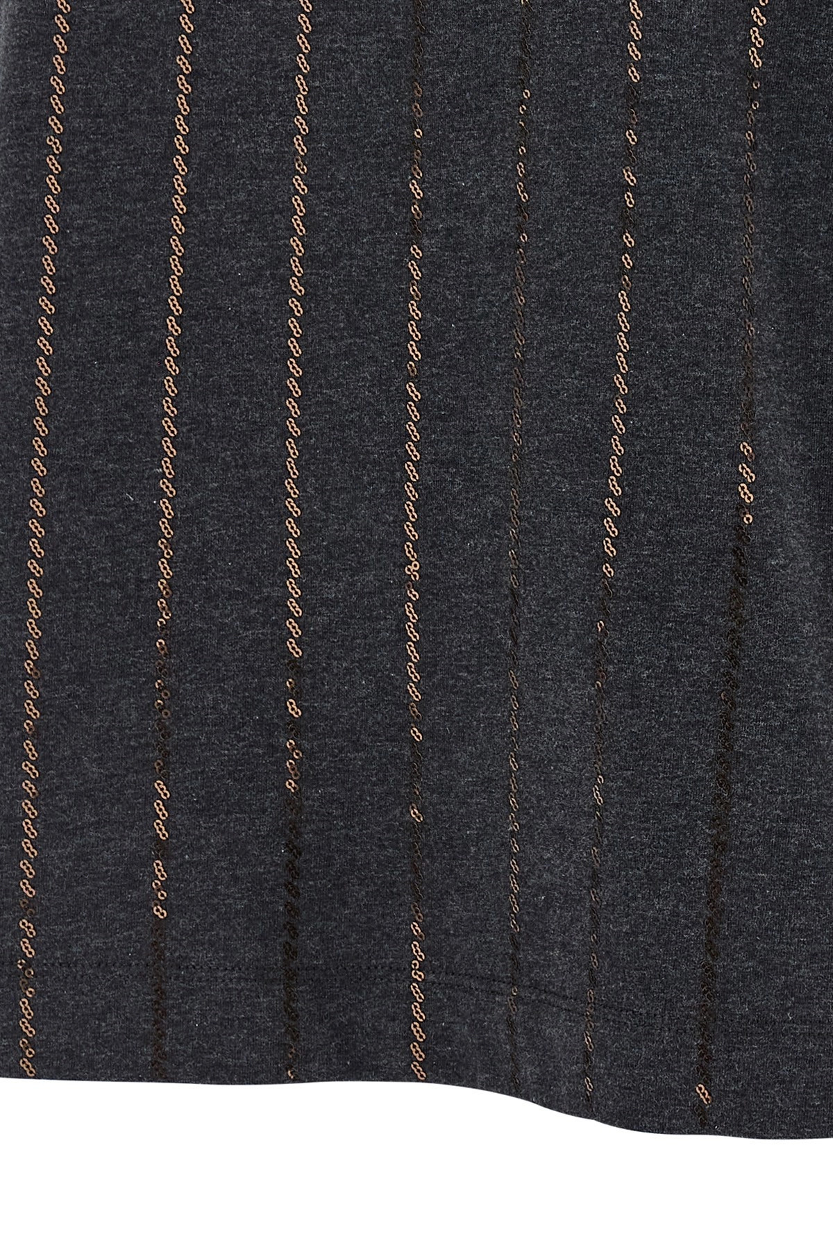 'Dazzling Chalk Stripe Embroidery' T-shirt - 4