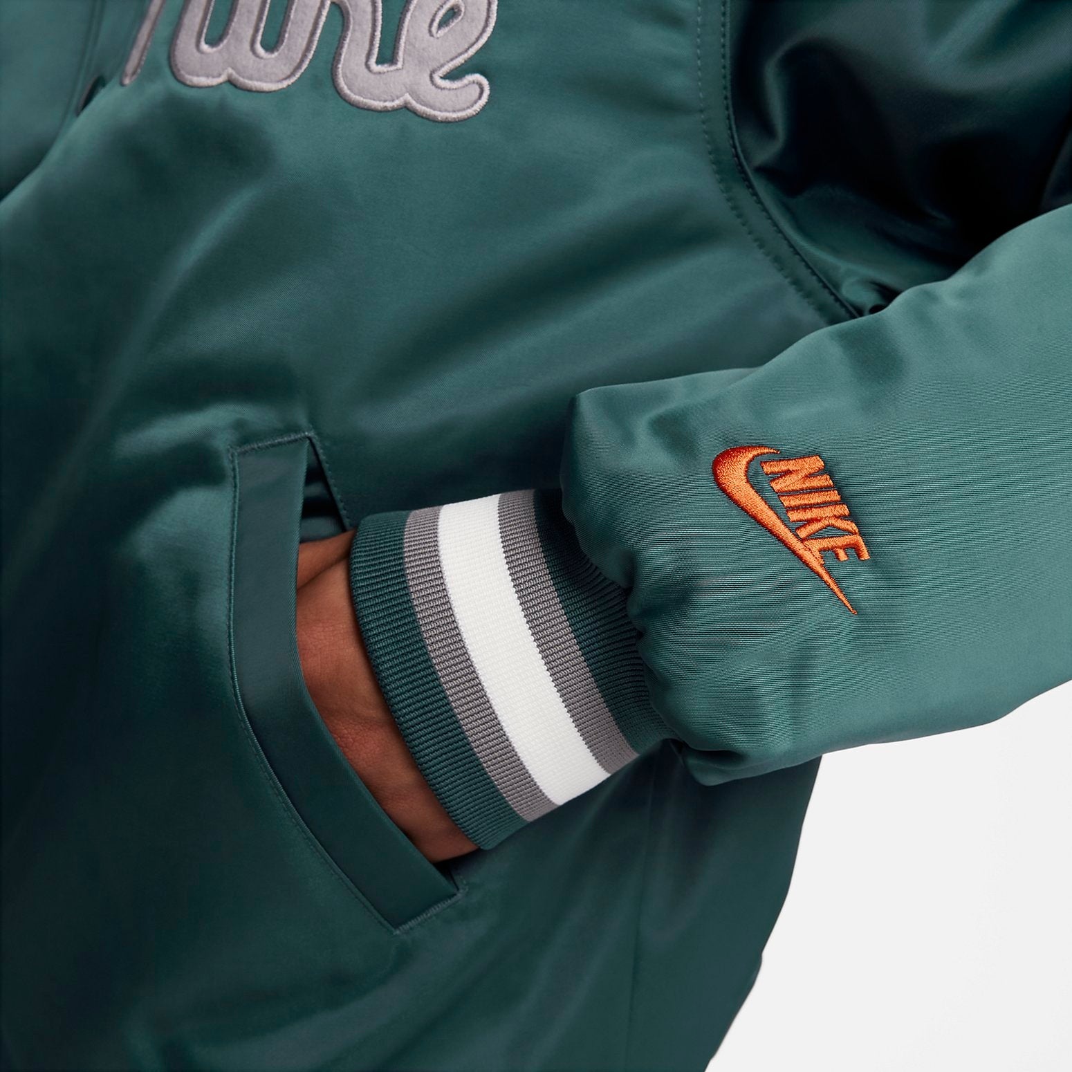 Nike Nike Dugout Loose Satin Jacket 'Green' FQ7970-328