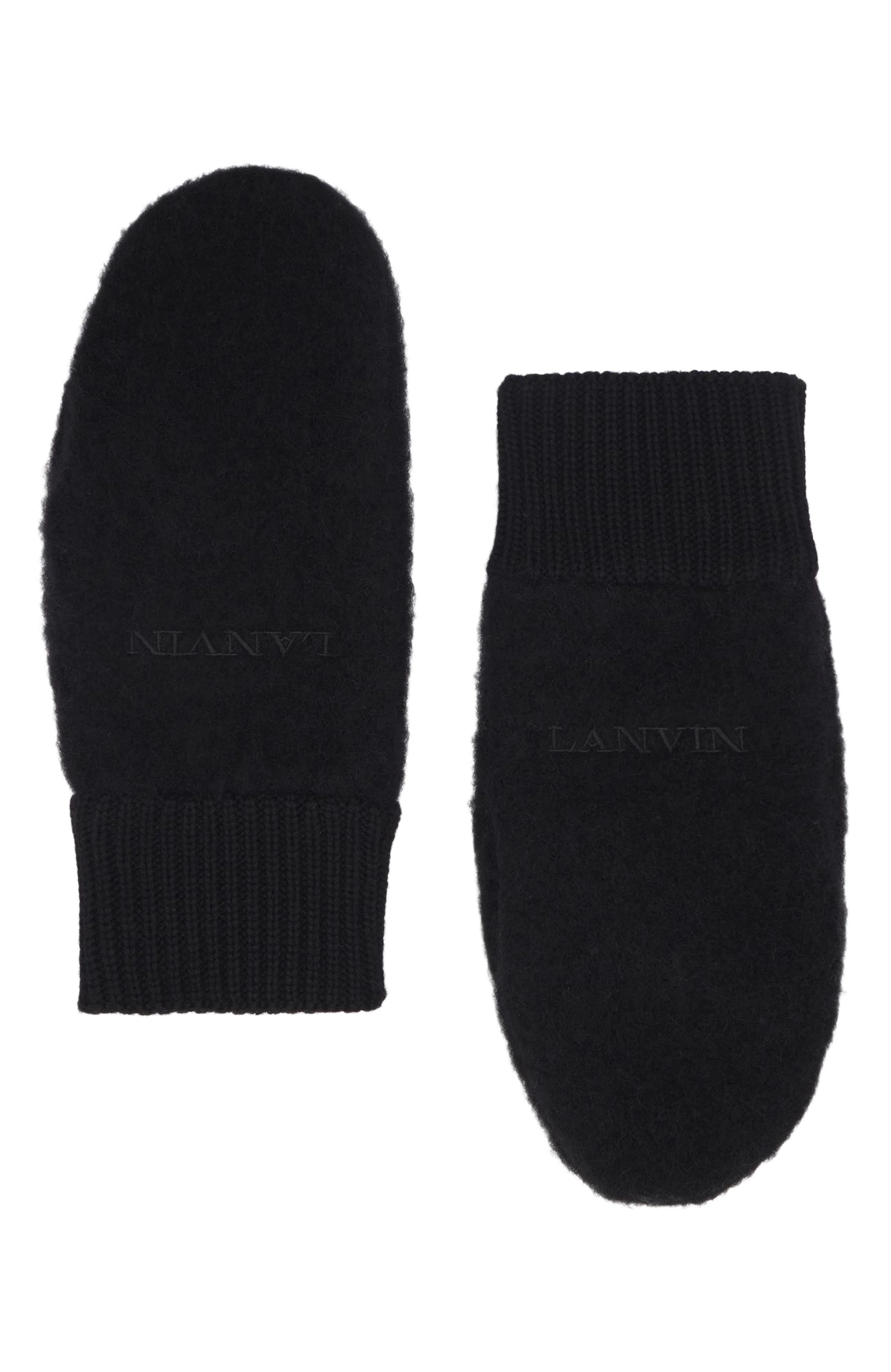 Lanvin Wool Mittens in Black at Nordstrom - 1