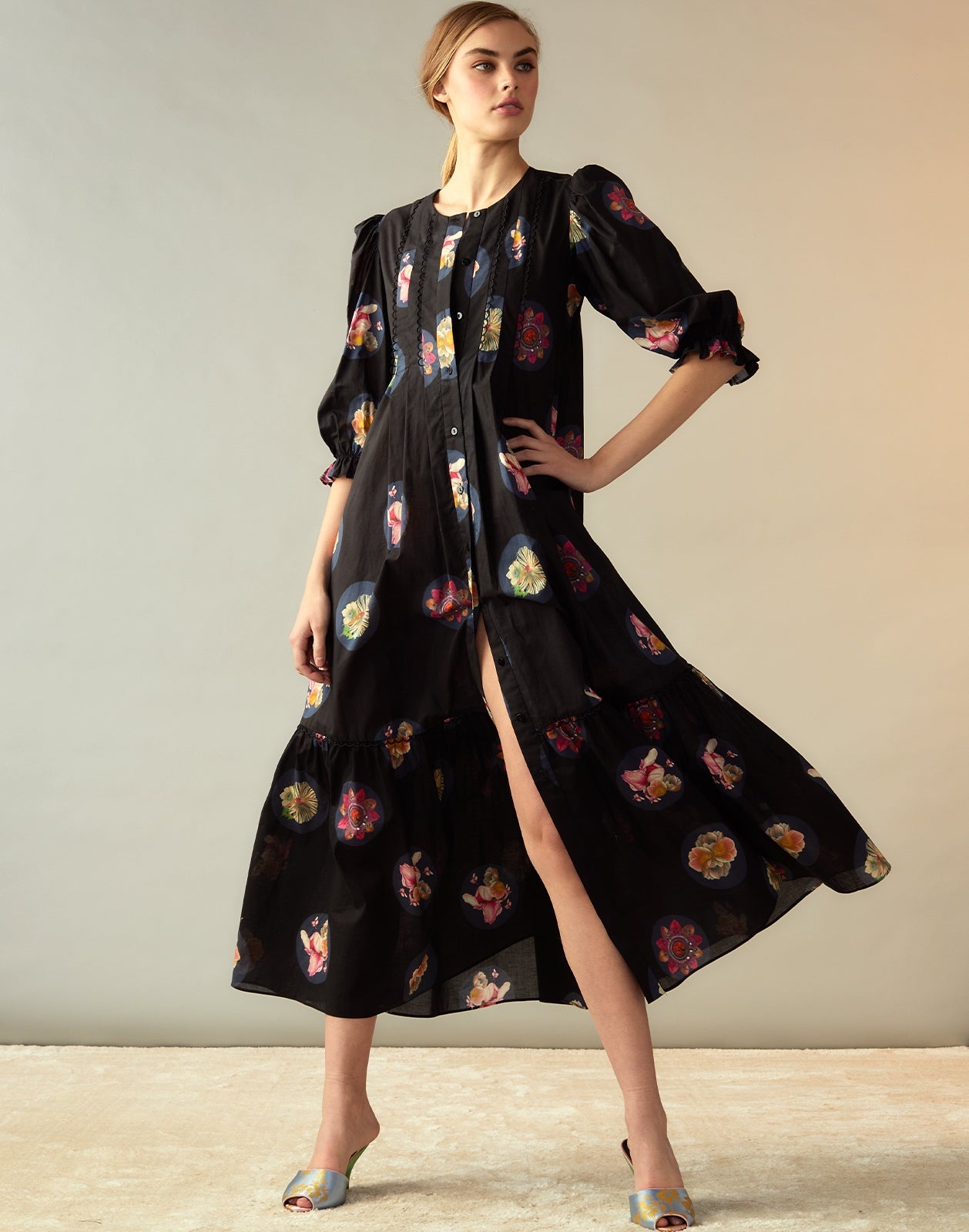 Moonlit Fleur Voile Dress - 2
