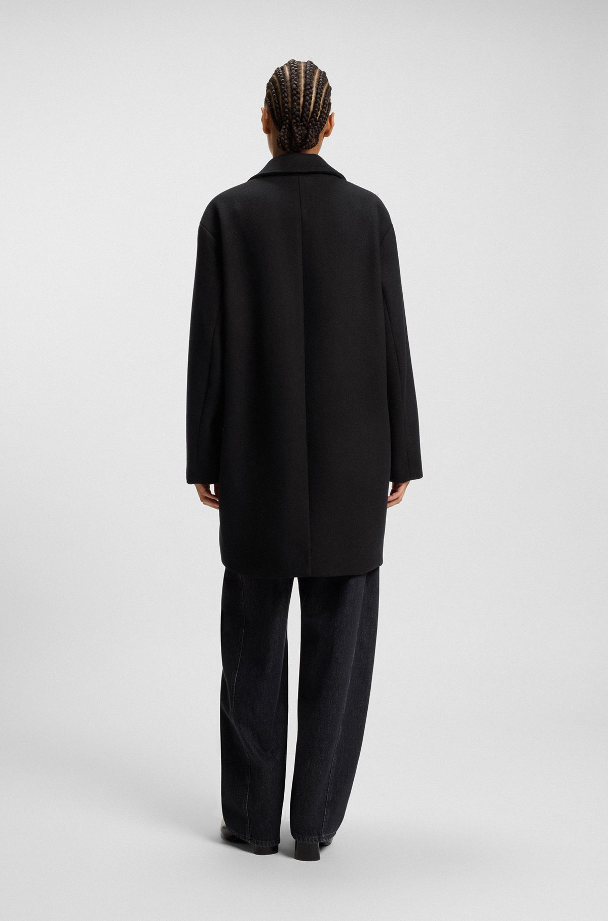 BLAZER-STYLE COAT BLENDED WITH WOOL - 4