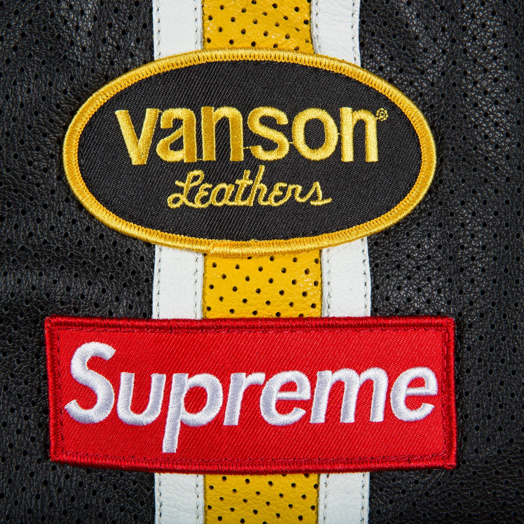 Supreme x Vanson Leathers Perforated Bomber Jacket 'Black' - 2