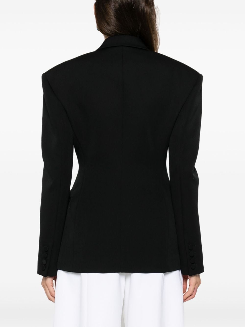 bow-embellished blazer - 4
