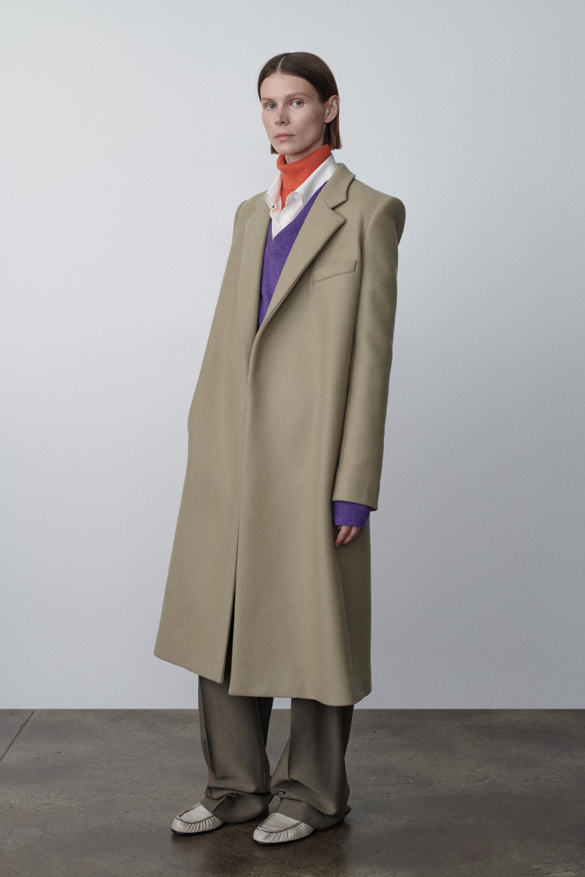 Demi Coat in Alpaca and Cashmere - 3