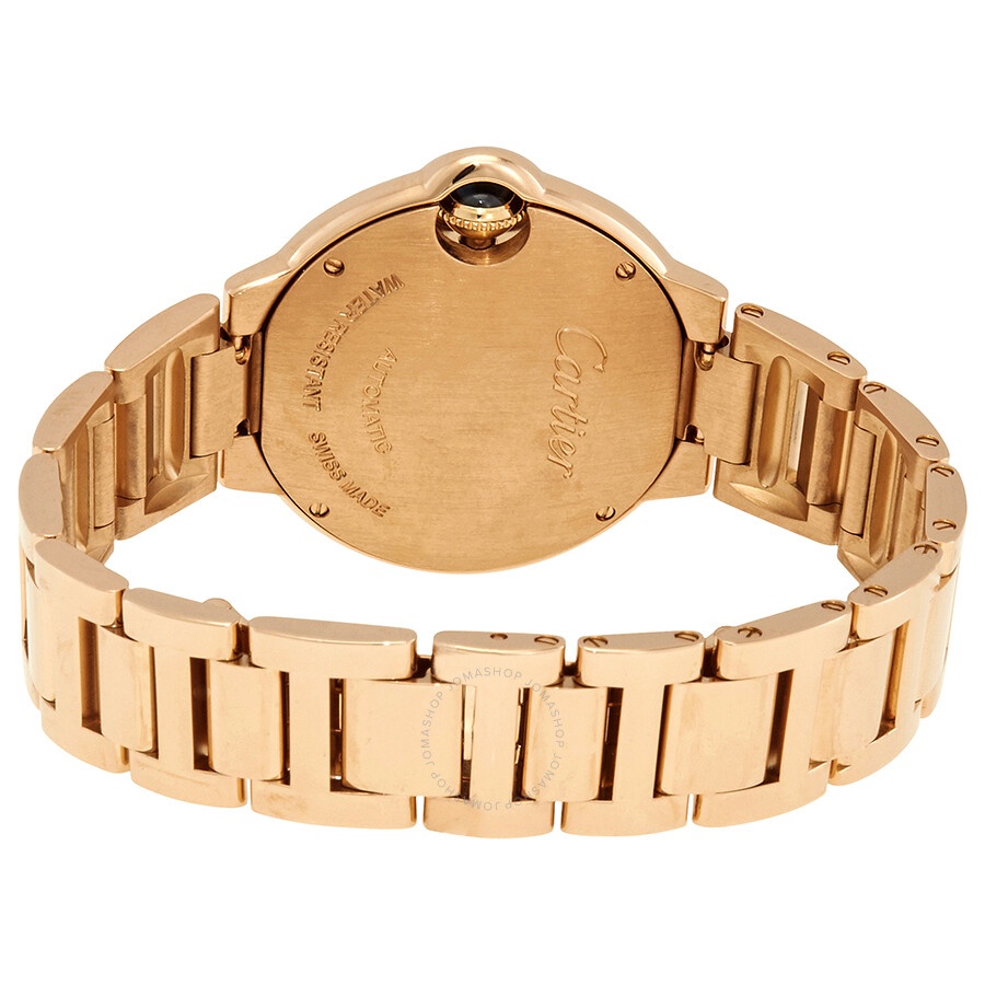 Pre-owned Cartier Ballon Bleu de Cartier Diamond Lacquered Silver Guilloche Dial Ladies Watch WE9020 - 3