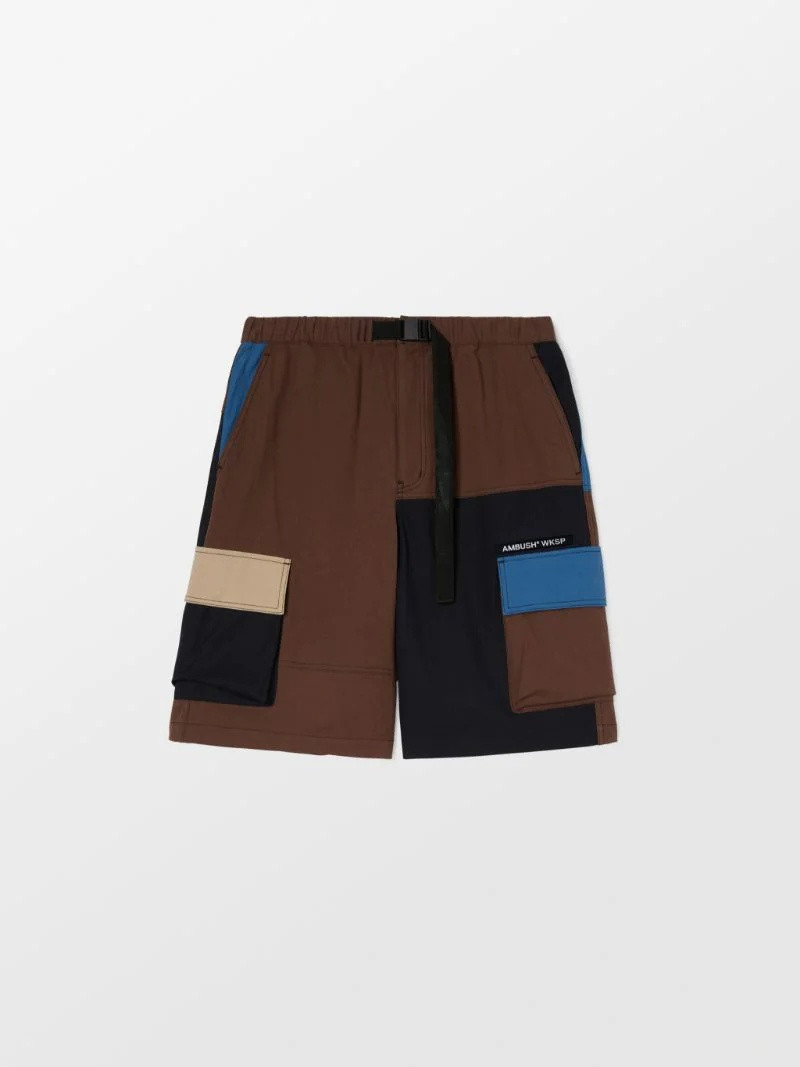 PANELLED CARGO SHORTS - 1