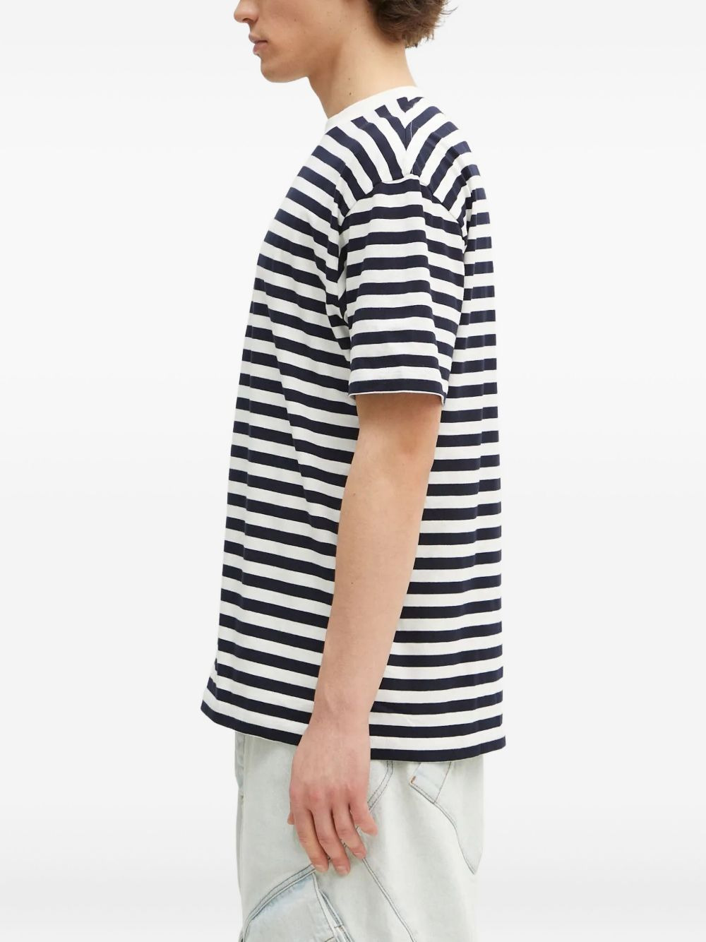 heart-embellished striped T-shirt - 3