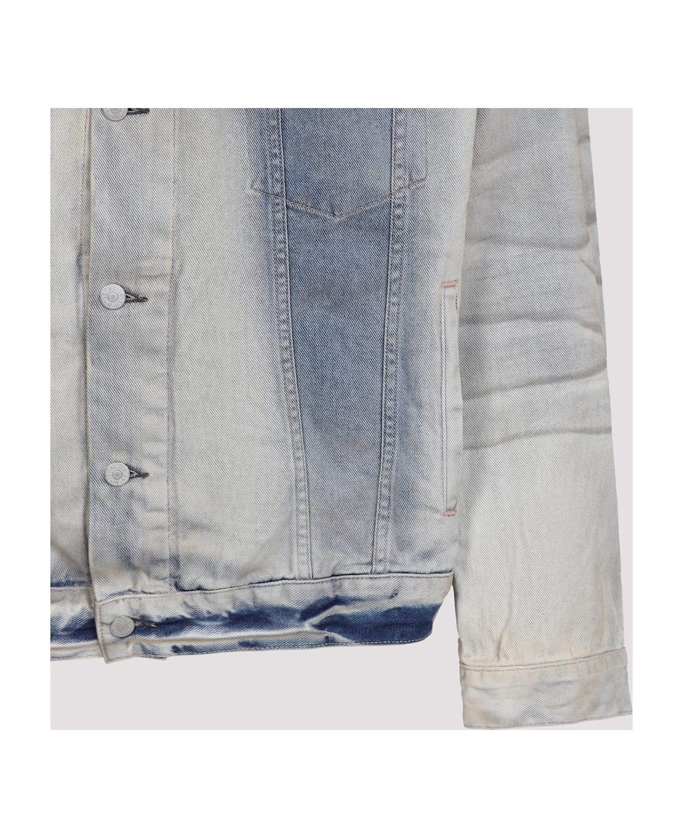 Light Blue Cotton Jacket - 5