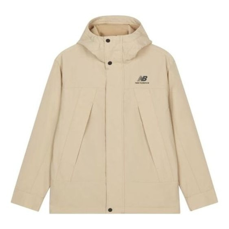 New Balance Logo Print Windproof Jacket 'Beige' AMJ23357-INC - 1