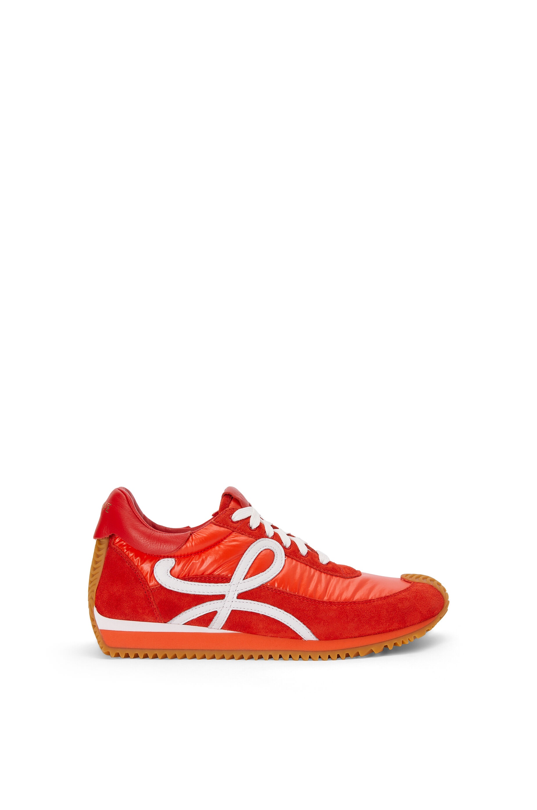 Padded flow runner in nylon and suede - 1