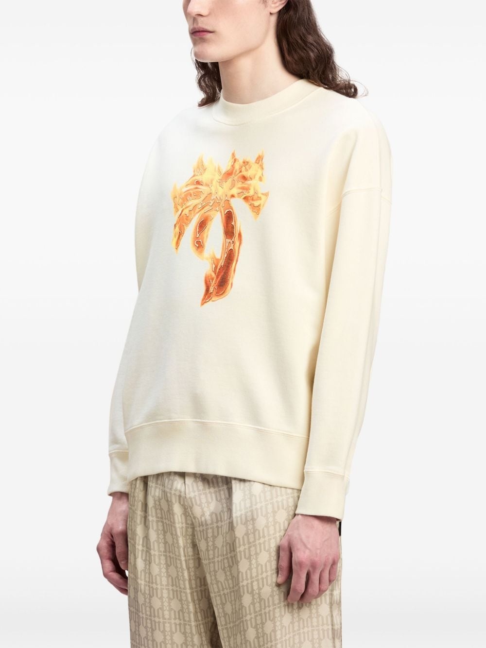 Burning Palm cotton sweatshirt - 4