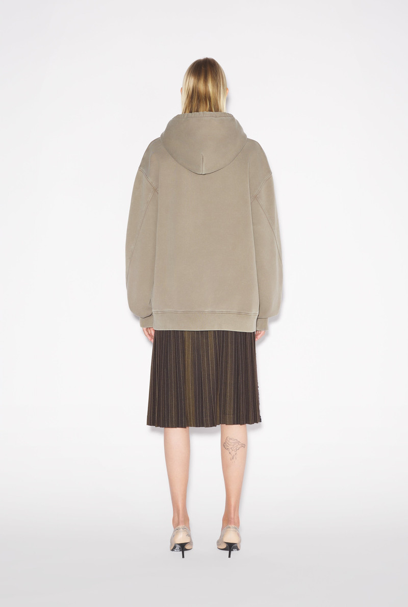 Jean Paul Gaultier THE TATTOO SAFE SEX KHAKI HOODED SWEATSHIRT outlook