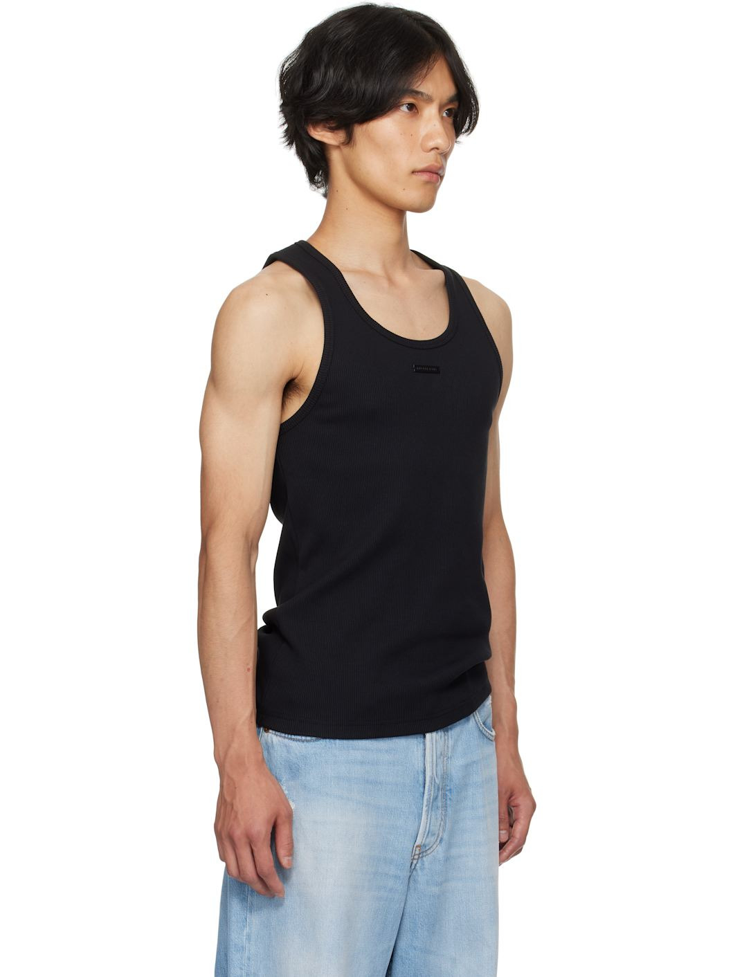 Black Logo Tank Top - 2