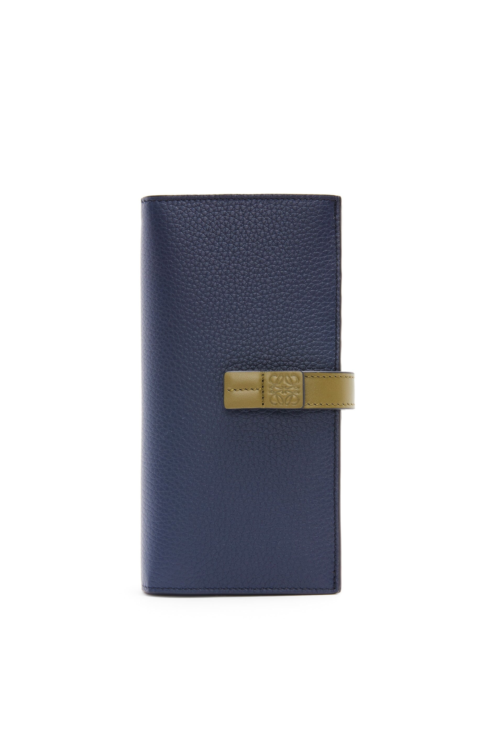 Large vertical wallet in soft grained calfskin - 1