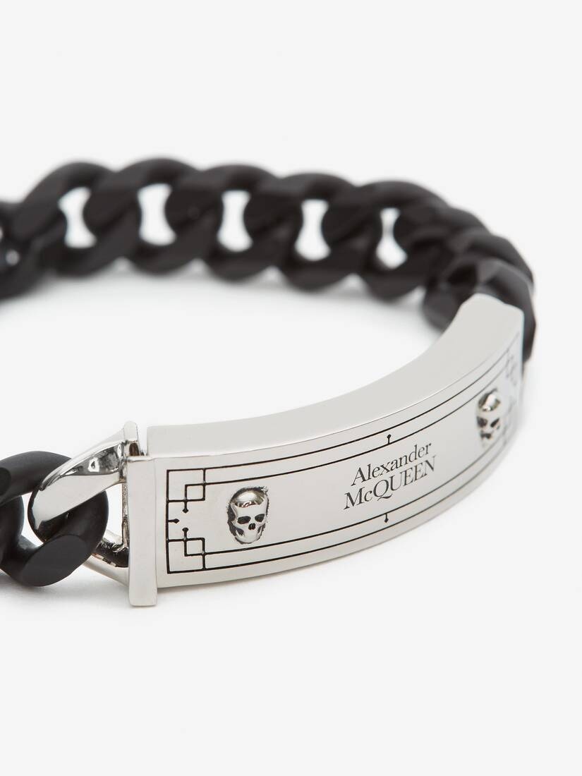 Identity Chain Bracelet in Black/silver - 3