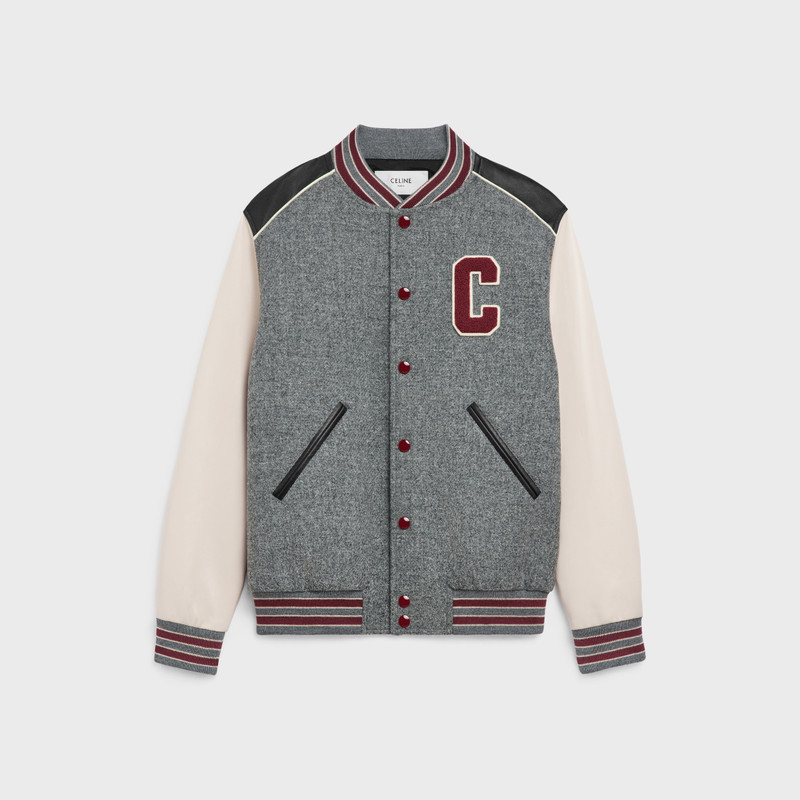 classic teddy jacket in wool tricotine 1