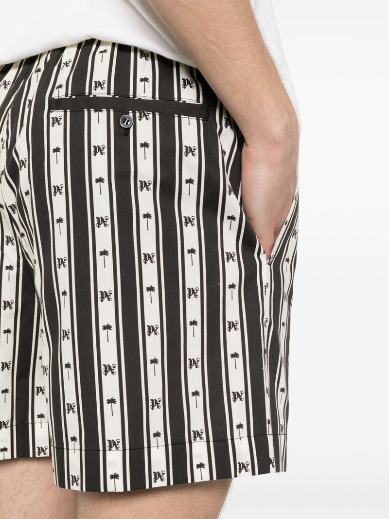 monogram-print striped shorts 5